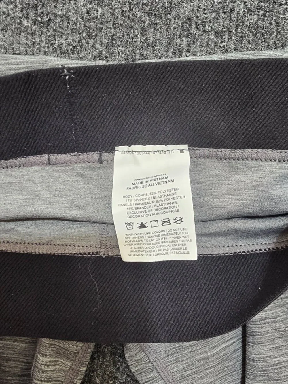 Nike Pro Leggings Women’s Medium Gray Black Colorblock High Waist Workout Pants